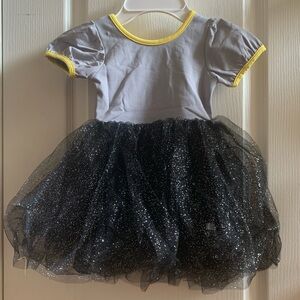 batgirl/man inspired sunday twirl dress 2T costume black yellow toddler